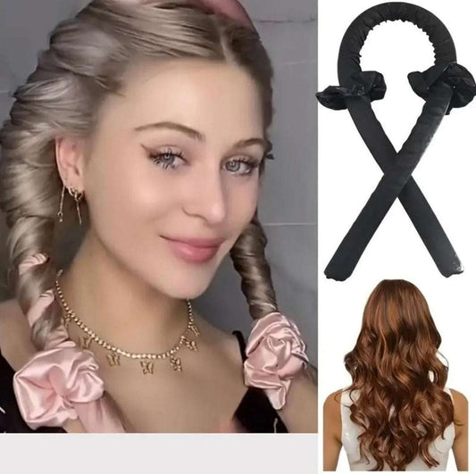Women Heatless Curling Rod + 2 scrunchies Free